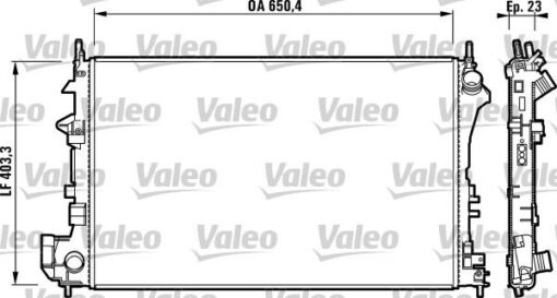 Radyatör Vectra C-sıgnum 1.6-1.8 16v 02 Ac Klimasız Mek 649x403.3x18 - 1300244-24418338