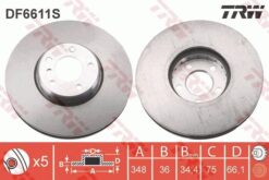 Fren Dıskı On Adet Sol Bmw F10 F01 F06 F07 F12 F13 - 34116785669