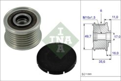 Alternator Kasnagı Mercedes W202 W203 Cl203 C209 W210 W461 W163 W220 W638 W639 B901 B904 - A6111550415