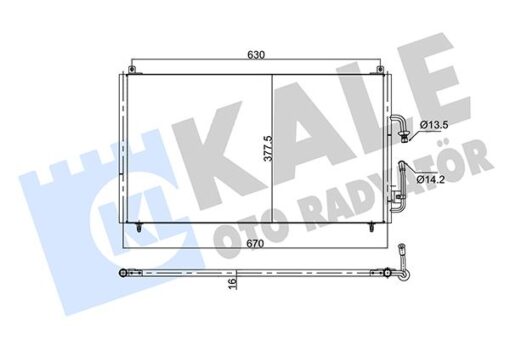Kondenser Al/al Peugeot 406 - 6453JA-6453V0-6453Y1