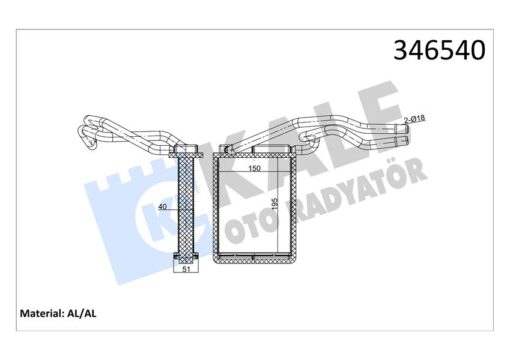 Kalorıfer Radyatoru Fıesta V 01 08 Fusıon 01 12 Mazda Iı 121 - 2S6H18B539AB-1206926-DD1061A10