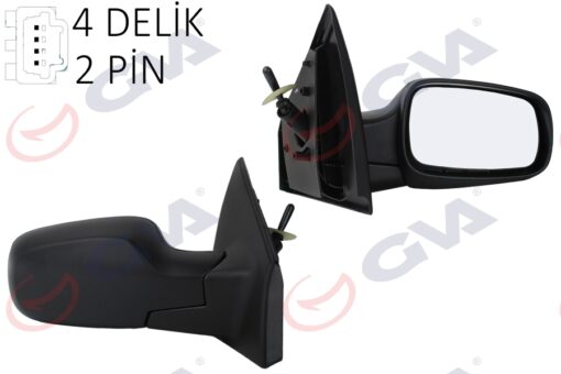 Dış Dikiz Aynası Sağ Clıo 06 Mekanik Isıtmalı Sensörlü Konveks 2 Fiş Vm-6136sr - 7701061191