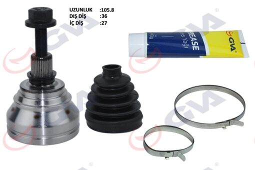 Aks Kafası Dış Ön Caddy/golf5/passat/a3/leon/superb 1.9tdı 04-10 36x27x59.5 106mm - 8J0498099-1K0407311J-1K0498099B