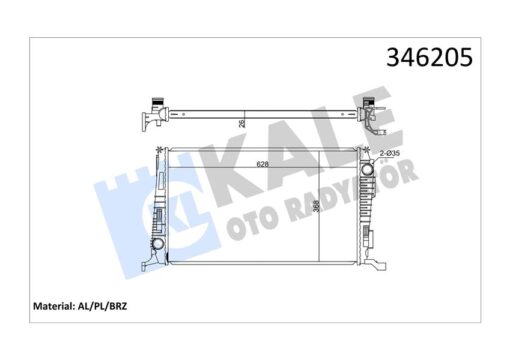 Radyatör Dacıa Duster 1.5 Dci-1.5 Dci 4x4 2010 Al/pl/brz - 214108807R-8200880550