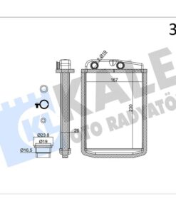 Kalorifer Radyatörü Peugeot Boxer Iıı Cıtroen Jumper Fıat Ducato Iıı 06 230x163x26 - 6448.R0-77364073