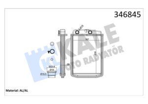 Kalorifer Radyatörü Peugeot Boxer Iıı Cıtroen Jumper Fıat Ducato Iıı 06 230x163x26 - 6448.R0-77364073