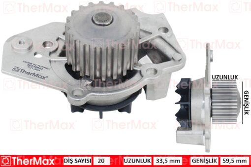 Devirdaim Psa Bx 1.7 1.9 Zx 205 C15 Xantıa 1.9 306 1.8 - 120160-1201.60-GWP338-GWP337