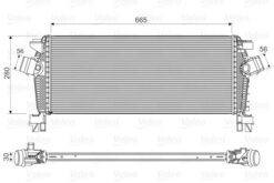 Turbo Radyatörü Intercooler Astra J-cruze-zafıra C 1.4 Net-nel 1.6-1.8 Xer-let-dtl-dth 665x280x30 - 1302148-13311080