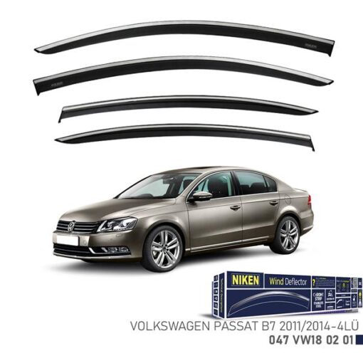 Kromlu Cam Rüzgarlığı Vw Passat B7 2011-2014- 4lü
