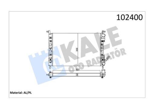 Radyatör Palıo 1.2-1.4 522x359x32 2 Sıra Al Pl Sistem - 46548483-46449104