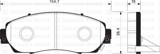 Ön Balata Disk Honda Cr-v 15 Üstten Delikli - 45022T0AA00-45022T0AA01-45022TK8A00