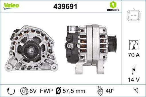 Alternatör 14v 70ah Bıpper-nemo-p206-partner-partner Tepee-berlıngo-xsara-c15-jumpy Tu1jp 439275 - 5705.KX-5702.K1-5705.4H-9642879980