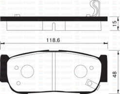 Arka Fren Balata Hyundaı Santafe 2.0l Crdi 06- - 583022BA20-583024AA00-583022BA40