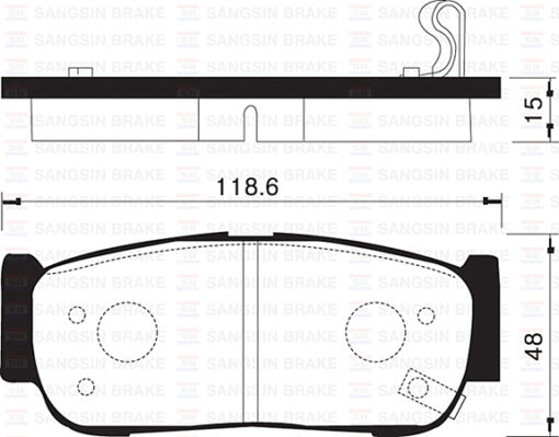 Arka Fren Balata Hyundaı Santafe 2.0l Crdi 06- - 583022BA20-583024AA00-583022BA40