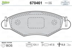 Ön Fren Balatası Peugeot P206 1.4 1.6 09/98 P306 1.4 1.6 5/93 - 4254.94-421.91-4253.20-WVA23205