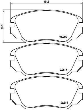 Ön Fren Balatası Insıgnıa A 08 17 Malıbu 12 Saab 9.5 10 12 296 Mm 16 İnç Jant - 95514525-1605185-22959105-1605236