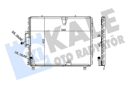 Klıma Radyatoru Mercedes W124 S124 C124 - A1248301070