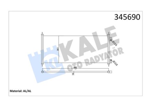 Klıma Radyatoru Kondanser Transıt V184 2.0tdcı 2.4 Tdcı 00 06 - 1671707-4041973-4471423-YC1H19710BA