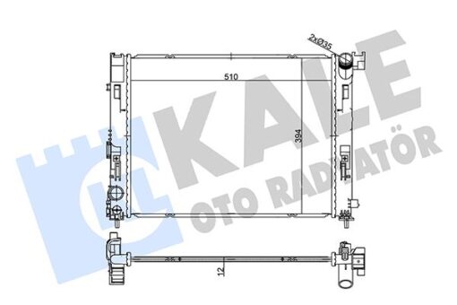 Radyatör Nıssan Mıcra V 1.5dcı 16 -renault Clıo V 1.0 19 Mt 12mm Al/brz 510x394.3x12 - 214105FA0A-214105FA0B