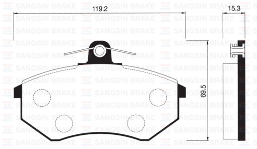 Ön Fren Balata İnce Vw Golf Iı Iıı / Polo Classıc 95- / Passat 88-97 / Caddy 95-04 / Seat Cordoba / Ibıza Gdb1048-gdb1044 - 357698151A-357698151D-WVA20669