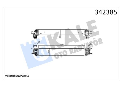 Turbo Radyatörü Intercooler Laguna Coupe-laguna Iıı-latıtude 1.5 Dcı Al-pl-brz - 144610001N