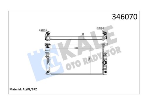 Motor Su Radyatoru Bmw B38 N20 N26 N55 F20 F30 F32 F34 F36 F22 F80 F82 - 17118672104-17117618807-17118672095