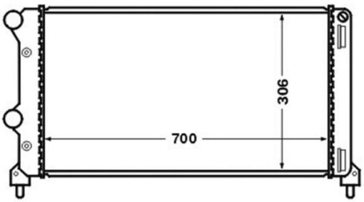 Radyatör Doblo 1.9 Jtd-1.3mtj Mek Ac Klimasız 730x305.4x38 -46807378 - 55174187-51779233-51861635