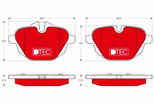 Arka Balata Dtec Bmw 5 F10 5 Touring F11 X3 F25 X4 F26 Z4 Roadster E89 01-14 - 6862202-6796741-34216788284