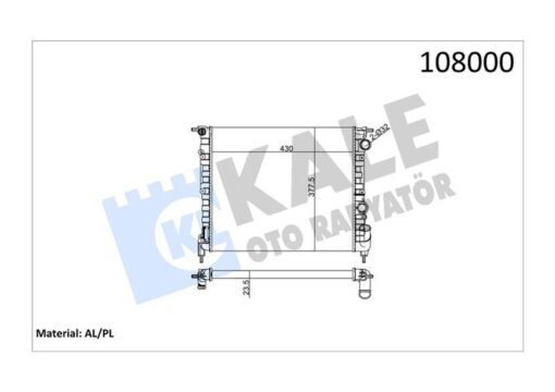 Radyatör Normal R19 1400cc-1.6 Karbüratörlü 2 Sıra Al Pl Sistem - 7702253878-7700784038