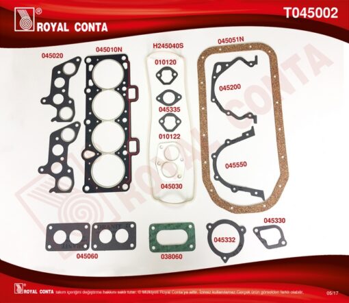 Motor Takım Conta Keçesiz Lada Samara 1500 - 210831002990