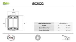 Ön Teker Rulmanı Alçak Tavan Transıt V347-v348 2.2 Tdcı-2.4 Tdcı 06 45x117x57 Abs Siz 5 Bijon - 6C111K018AA-1377907