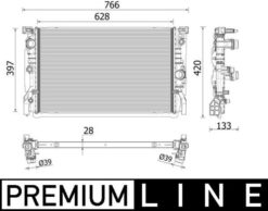 Motor Su Radyatoru Premıum Lıne Bmw G30 16 20 G32 18 20 G11 G12 16 19 G14 18 20 - 17118474824 17118590047 17118576506