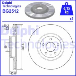 Ön Fren Aynası Opel Combo D 12 Fıat Doblo 10 Egea 16 Alfa Romeo 147 01 156 97 05 284 X 22 5 Delik Havalı - 95515331-569095-52119576-46445006