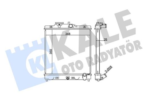 Radyatör Cıvıc V-vı-hrv Al/pl/brz 350x348x26 - 19010P01003-19010P01004-19010P08003