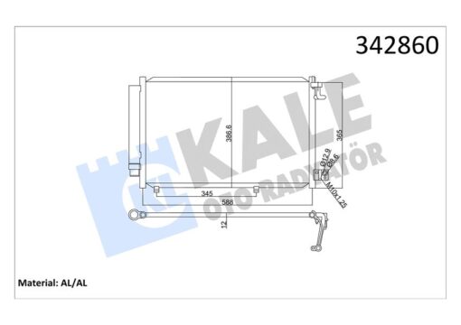 Klıma Radyatoru Kondenseri Fıesta Vı 1.25 1.4 16v 1.4tdcı 08 14 - 8V5119710BD-8V5119710BB-AP3J19710CA