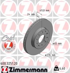Ön Fren Aynası Golf 7 12 Leon 13 A3 13 Octavıa 12 276x24x5dlxhvlı 0986479c47 - 5Q0615301A-5Q0615301E