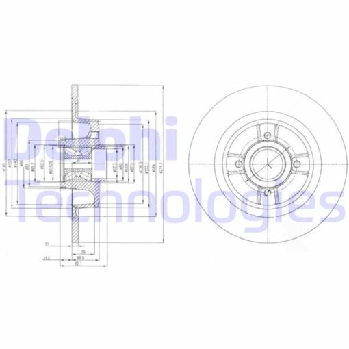 Arka Fren Aynası Renault Megane I 99 03 Scenıc 99 01 1.4-1.6 16v 1.9 Dci 20 16v 274x10.9x4dl - 7701206328-7701206327