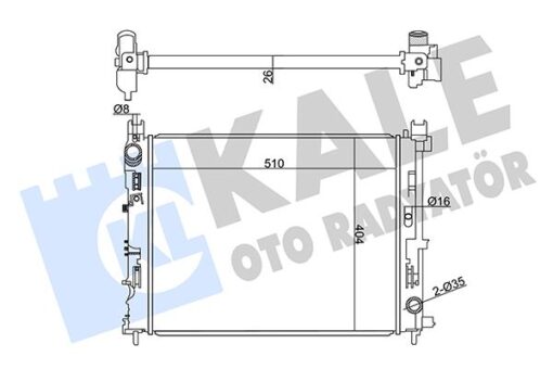 Radyatör Dacıa Dokker-lodgy-logan Iı-logan Mcv Iı-sandero Iı- Duster 1.5 Dcı 17- - 214104225R