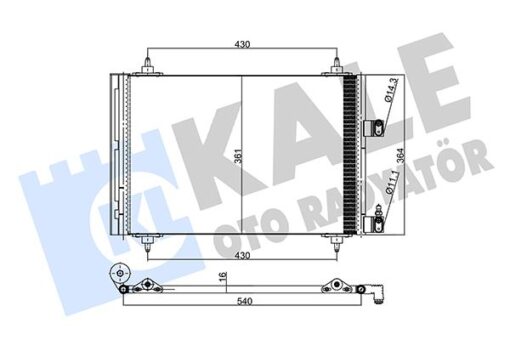 Klima Radyatörü Kondenser Peugeot P307-p307 Sw Cıtroen C4-c5 2.0 Hdı 01- Al/al - 6453.FH-6453.FP-6455.AC