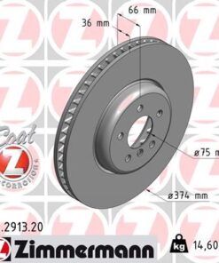 Fren Diski Karbonlu Havalandırmalı Tekli Ön Sağ Bmw F10-f11-f12-f13-f01-f02-f03-f04 0986479e27-df6614s - 34106894384-34116785676
