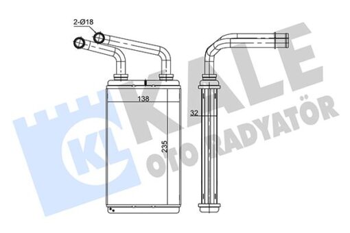 Kalorifer Radyatörü Master-movano 2.5-3.0 Dtı-dcı 235x145x42 - 7701207992-4415542-93181454