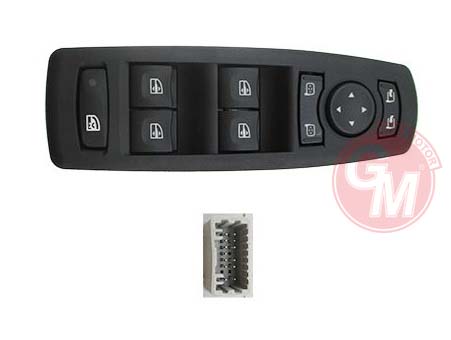 Cam Açma Anahtarı Kumanda Grubu Renault Lagua Iıı-megane Iıı Hacback Grandtour Katlanır Aynalı Ara Çlar İçin Tek Soket - 809610016R-254000006R