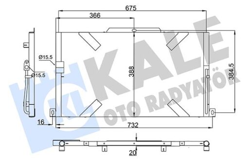 Klıma Radyatoru Dt244 Dt224 Defender L316 07 16 - LR025985-JRB000051