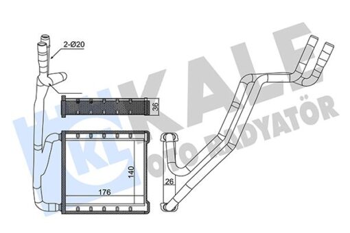 Kalorıfer Radyatoru Courıer 14 -ecosport 1.6tdcı 13 17 B-max 1.0 Ecoboost 1.5 1.6tdcı 12 15 - AV11 18B539 AA-AV11 18B539 CA-