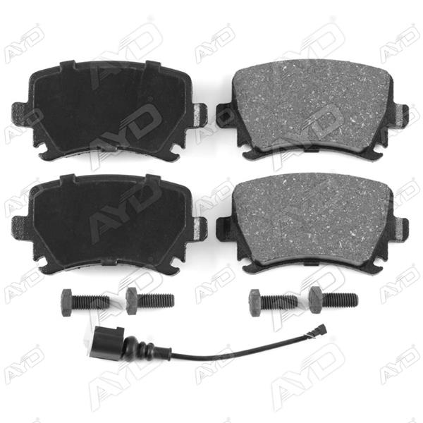 Arka Balata Passat-cc-caddy-golf5-golf6-jetta-a3-a6-leon-octavıa-superb 04 Civatalı Fişli - 3C0698451D-1K0698451G-4F0698451D