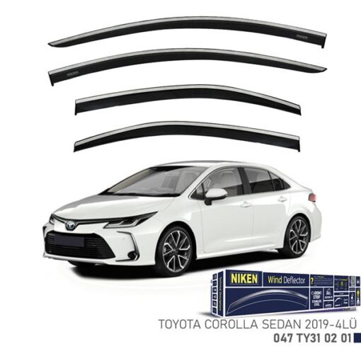 Kromlu Cam Rüzgarlığı Toyota Corolla Sd 2019- 4lü