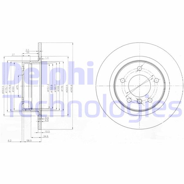 Fren Dıskı Arka Bmw E81 E87 E90 - 34216855002