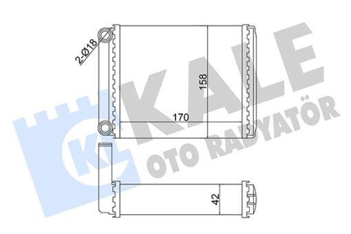 Kalorıfer Radyatoru Mercedes Sprınter B901 B904 95 06 - A0038353501