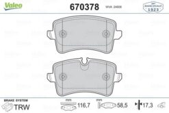 Arka Balata A4-a5-q5 09 Gdb1765 - 8K0698451-8K0698451A-WVA24606