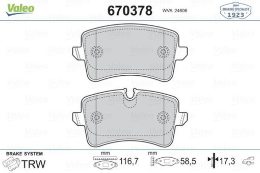 Arka Balata A4-a5-q5 09 Gdb1765 - 8K0698451-8K0698451A-WVA24606